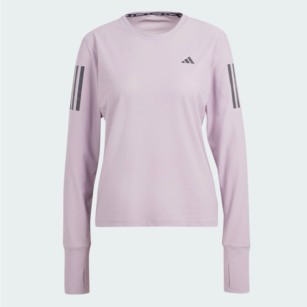 Adidas Light Purple Long Sleeve Top - Picture 1 of 7